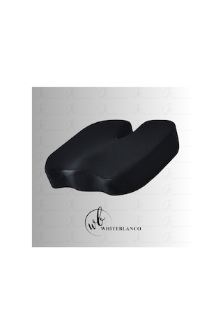 WhiteBlanco Hemoroid Kuyruk Sokumu Oturma Simidi Minderi Yastığı Visco Ortopedik Yastık Coccyx