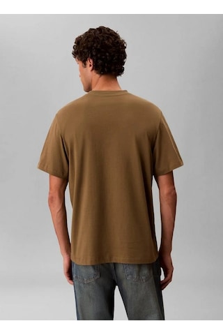Calvin Klein Lv04lf811gvfb 20s Eu Wholesale Sportswear Grap Erkek Tişört Kahverengi