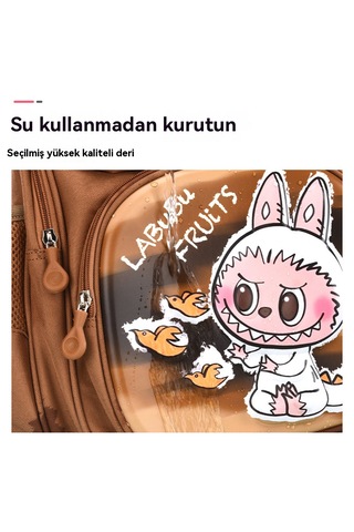 Rabobo İlköğretim Öğrencileri İçin Karikatür Okul Çantası-mavi