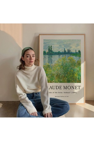 Lexroo Monet Çerçevesiz Poster, Modern Dekoratif Çerçevesiz Poster, Tablo, Monet-7, 30 X 40
