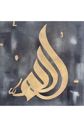 Dini Gold El Yapımı Yağlı Boya Tablo 75x75cm Hij4161