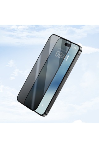 Apple Uyumlu   iPhone 16 Pro Max Benks Ultra İnce Kenarlı Privacy Hayalet Ekran Koruyucu Kolay Uygulama Aparatlı