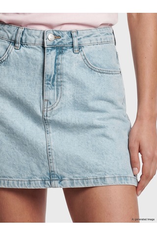 Lcw Vision İndigo Regular Fit Mini Jean Etek