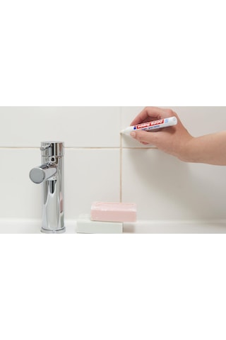 Edding 8200 Fayans Kalemi Derz Kalemi Beyaz 3 Adet