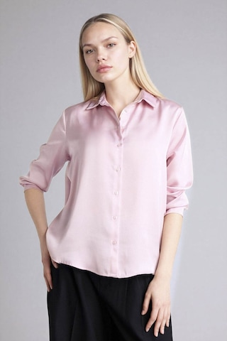 Defacto Oversıze Saten Gömlek G0244ax26sppn453 Pembe-pn453