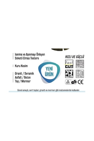 Bay-tec Elmas Testere Soketli 115 Mm Beton.mermer. Fayans.tuğla
