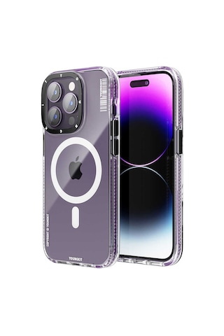 Youngkit Apple Uyumlu iPhone 14 Pro Max Kılıf Magsafe Şarj Özellikli YoungKit Exquisite Serisi Kapak YOUNGKİT-25495