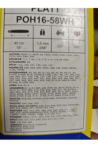 Platt Pala 3.25x33 40 Cm 1,5 Mm 3,25x33 Diş