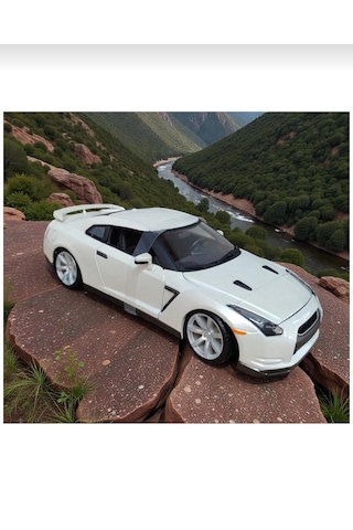 Burago 1:18 2009 Nissan Gt-r R35 Özel Renk Sedefli Beyaz Model Araba