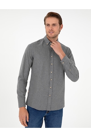 Pierre Cardin Erkek Gri Gömlek Desenli 50298570-vr024 Gri