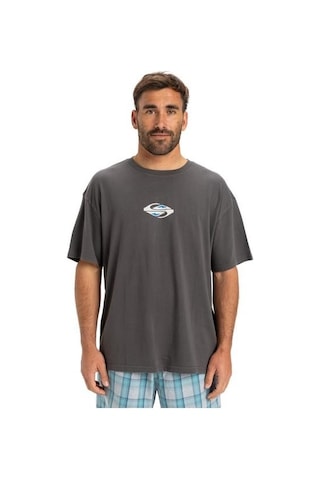 Quiksilver Eqyzt08021-krp0 Gh Qs Global Heat Ss Erkek Spor Tişört Gri