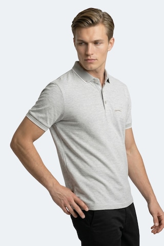 Slazenger Zeru Erkek Polo Yaka Gri Tişört