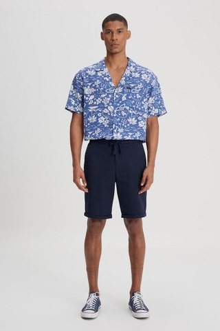 Regular Fit Normal Kesim %100 Pamuk Normal Bel Lacivert Chino Şort L231406410 Lacivert