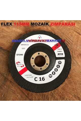 Flex 115Mm Kalın Diş Mozaik Silme Taşı Mozaik Silme Zımparası C16