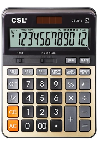 Csl Cs-3813 12 Hane Masa Tipi Hesap Makinesi Diğer