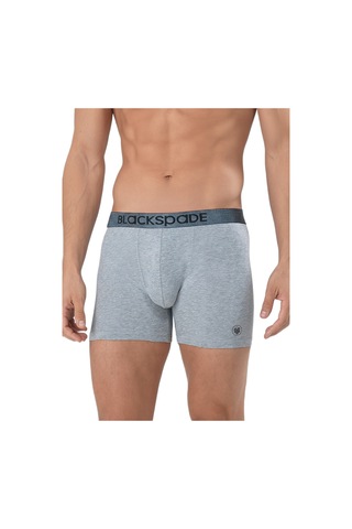 Blackspade Erkek Boxer 3'lü Paket Modern Basics 9473 Gri Melanj