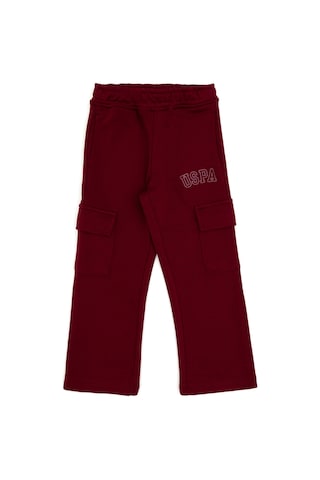 U.S. Polo Assn. Kız Çocuk Bordo Cep Detaylı Parlak Baskılı Eşofman Altı 50316892-VR014