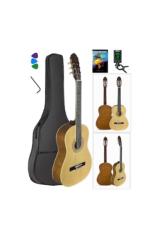 Victor Klasik Gitar Seti Naturel Renk Mat Cila