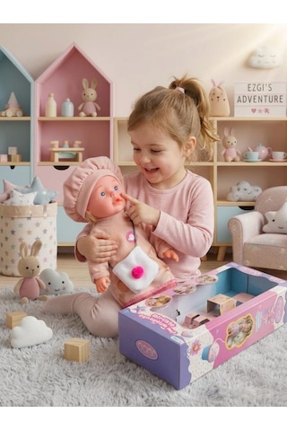 50cm Türkçe Konuşan Oyuncak Ezgi Bebek Kafası Kolları Ve Bacakları Et Bebek Gövdesi Sert Plastik Kahverengi
