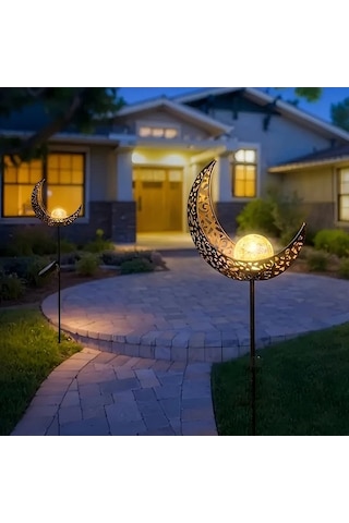 Trendooze Gaojunshop01 3d Ay Işığı, Ip65 Su Geçirmez Ay Bahçe Lambası