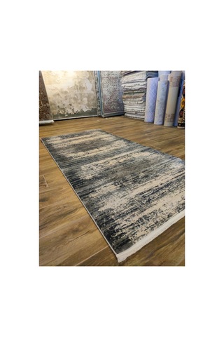 Vivid 4106 Gri-krem-lacivert Halı Çok Renkli