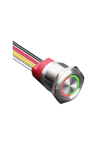Wd22t-p1-e 22mm Dokunmatik Touch Metal Buton - Çift Renk
