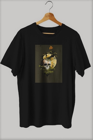 Noıssey -wed Ölümün Sessizliği Tasarım Baskılı Oversize T-shirt Tişört Sokak Tarzı Siyah