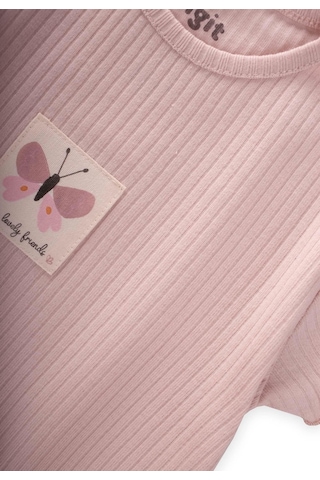 Cigit Fitilli Şortlu Takım 1-7 Yaş Pudra Pembe Pudra Pembe