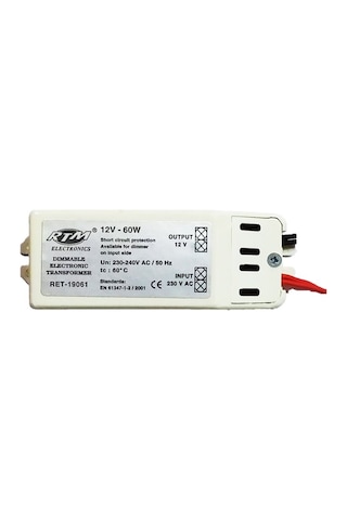 Elektronik Trafo 12 Volt 20-60 Watt Ret-19060