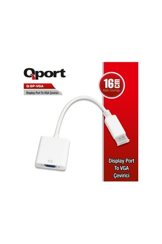 Qport Q-Dp-Vga Dp To Vga Çevirici