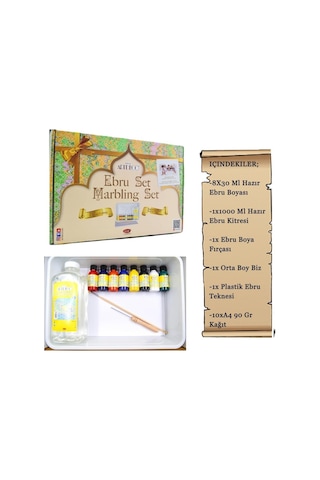 Artdeco Ebru Başlangıç Seti 8 Renk 30 Ml Damlalıksız