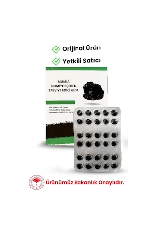 Mumiyo Takviye Edici Gıda 30 Tablet