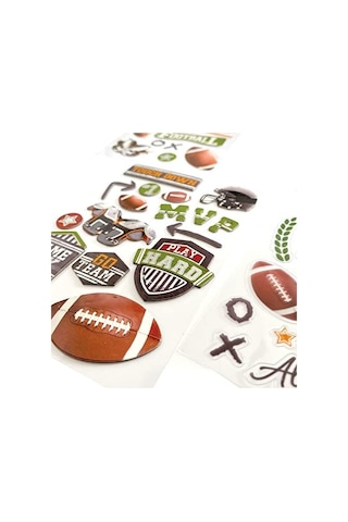 Paper House Productions Çıkartma Çeşitleri Paketi, Futbol, 3&apos Lü Paket, 3 Parça