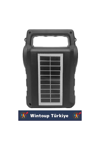 Premium Kompakt Yüksek Ses Güçlü Bass Fenerli Kamp Piknik Usb/solar Enerjili Bluetooth Hoparlör
