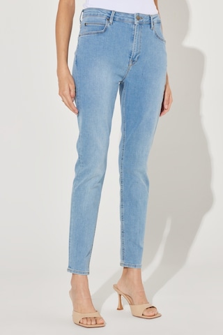 Lee Foreverfit Skinny Fit Dar Kesim Yüksek Bel Çok Dar Paça Mavi Kadın Esnek Jean Denim Kot Pantolon L32S006B44 Açık Mavi