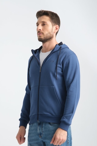 Shooter Sportwear Shooter Erkek Üç İplik Şardonsuz Fermuarlı Kapüşonlu Sweatshirt Parlament