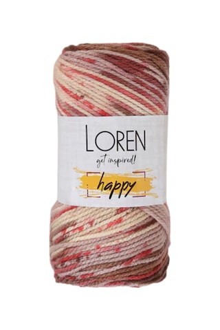 Loren Happy Ebruli El Örgü İpi Renk Kodu : Rh002