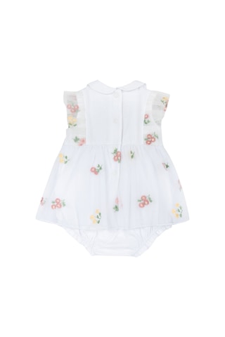 Chicco Kız Bebek Tulum Görünümlü Elbise 09101480000000 000033 Beyaz