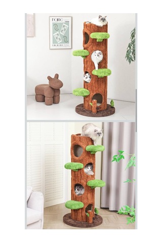 Ağaç Temalı Kedi Evi 160 Cm