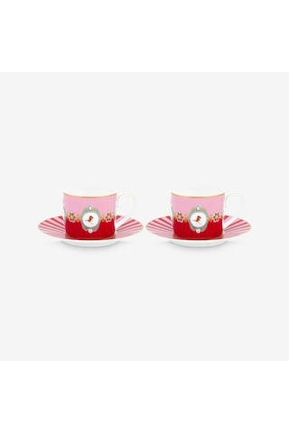 Pip Studio Kırmızı Porselen Çay Fincan Seti 200 Ml