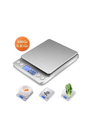 Crown Dijital Göstergeli Kare Mutfak Terazi 3 Kg/0.1 Diğer