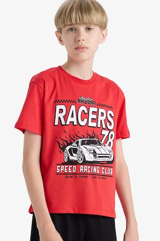 DeFacto Erkek Çocuk Pijama Takımı Kısa Kollu Üst Esnek Belli Şort F1734A825HSRD63