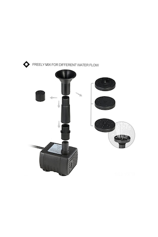 Yunboo Güneş Enerjili Sürekli Akışlı Fontaine Pompa - Yüksek Verimli, Hızlı Başlangıç, 75cm Lifting, 150l/h Debi, Çevre Dost, Uzun Ömürlü