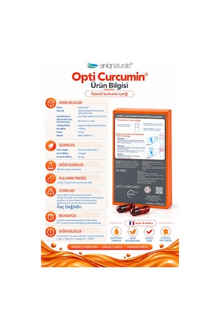 Aniqnaturals Opti Curcumin 300 Licaps- atçı Firmadan