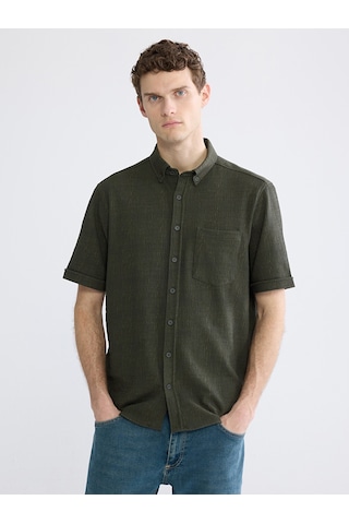 Lcwaıkıkı Classic Haki Regular Fit Erkek Gömlek