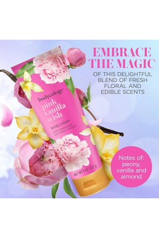 Bodycology Pink Wanilla Wish Vanilya Çiçeksi Kadın Vücut Kremi 227 G