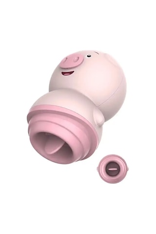 Erotixshop Şarjlı Klitoris Ve Dil Vibratörü Sevimli Domuzcuk