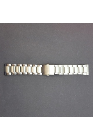 Çelik Metal Kol Saat Kordonu Yandan Basma Anahtarlı 24 Mm (B-02)