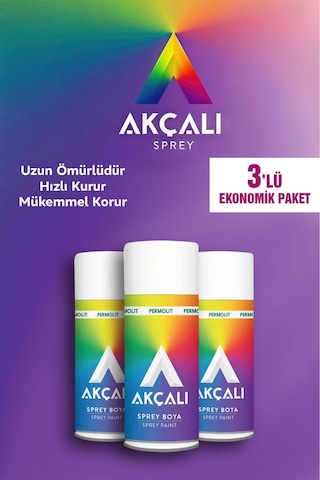 400 Ml Beyaz Sprey Boya 301 3'lü Paket Beyaz