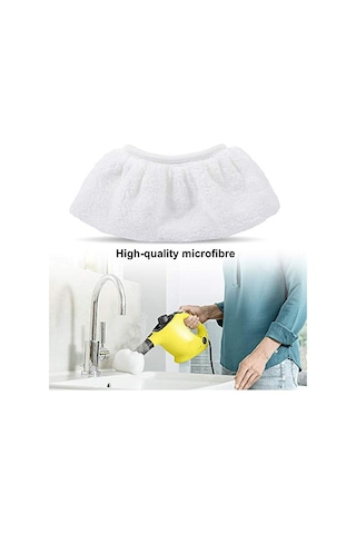 Mikrofiber Bez Seti, Kärcher Easyfix Sc 2, Sc 3, Sc 4, Sc 5 Buharlı Temizleyici İle Uyumlu 3 Zemin Başlığı + 3 El Nozulu